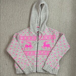 American Eagle Outfitters Gray and Pink Kids Hoodie